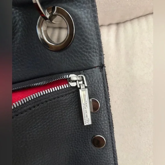 Hammitt Large Montana Adjustable Black Leather Shoulder/Crossbody Bag - Picture 11 of 16